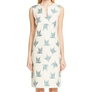 NWT Lafayette 148 NY Taren Jacquard raffia multi dress Size 0 $528